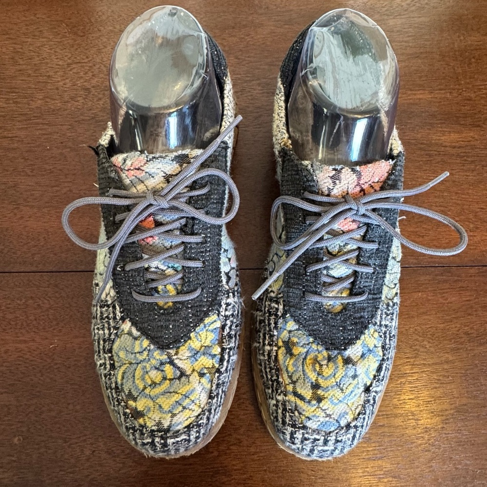 Born Taza Floral Tapestry Canvas Leather Sneakers | Women’s Size 8 - Picture 4 of 11